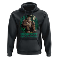 Funny Sasquatch Marijuana Hoodie Bigfoot Stole My Weed Vintage 420
