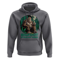 Funny Sasquatch Marijuana Hoodie Bigfoot Stole My Weed Vintage 420