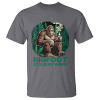 Funny Sasquatch Marijuana T Shirt Bigfoot Stole My Weed Vintage 420