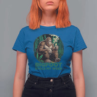Funny Sasquatch Marijuana T Shirt For Women Bigfoot Stole My Weed Vintage 420