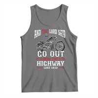 Christian Biker Tank Top Lord Said Go Out Into Highways Faith Motorcycle
