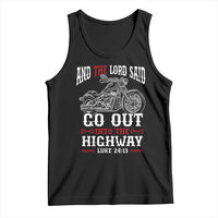 Christian Biker Tank Top Lord Said Go Out Into Highways Faith Motorcycle
