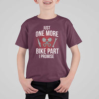 Funny Biker T Shirt For Kid One More Bike Part Motorcycle Mechanic