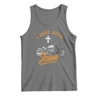 Christian Biker Tank Top I Ride With Jesus Faith Motorcycle