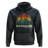 Christian Faith Hoodie Waymaker Promise Keeper Miracle Worker Retro Vintage TS02