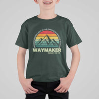 Christian Faith T Shirt For Kid Waymaker Promise Keeper Miracle Worker Retro Vintage TS02