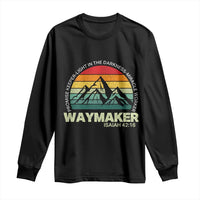 Christian Faith Long Sleeve Shirt Waymaker Promise Keeper Miracle Worker Retro Vintage TS02