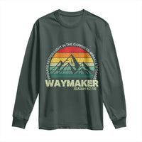Christian Faith Long Sleeve Shirt Waymaker Promise Keeper Miracle Worker Retro Vintage TS02