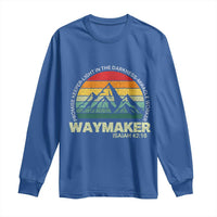 Christian Faith Long Sleeve Shirt Waymaker Promise Keeper Miracle Worker Retro Vintage TS02