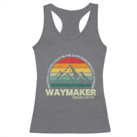 Christian Faith Racerback Tank Top Waymaker Promise Keeper Miracle Worker Retro Vintage TS02