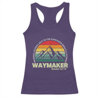 Christian Faith Racerback Tank Top Waymaker Promise Keeper Miracle Worker Retro Vintage TS02