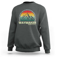 Christian Faith Sweatshirt Waymaker Promise Keeper Miracle Worker Retro Vintage TS02
