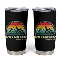 Christian Faith Tumbler Cup Waymaker Promise Keeper Miracle Worker Retro Vintage TS02