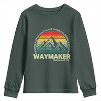 Christian Faith Youth Sweatshirt Waymaker Promise Keeper Miracle Worker Retro Vintage TS02