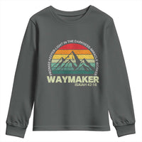 Christian Faith Youth Sweatshirt Waymaker Promise Keeper Miracle Worker Retro Vintage TS02