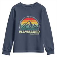 Christian Faith Youth Sweatshirt Waymaker Promise Keeper Miracle Worker Retro Vintage TS02