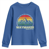 Christian Faith Youth Sweatshirt Waymaker Promise Keeper Miracle Worker Retro Vintage TS02