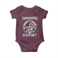 Proud Daughter Of A WWII Vet Baby Onesie World War 2 Veteran WW2