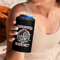 Proud Daughter Of A WWII Vet 4 in 1 Can Cooler Tumbler World War 2 Veteran WW2