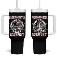 Proud Daughter Of A WWII Vet Tumbler With Handle World War 2 Veteran WW2