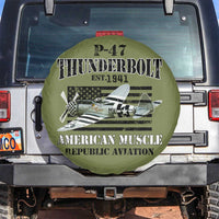 P-47 Thunderbolt WWII Airplane Spare Tire Cover American Muscle Vintage