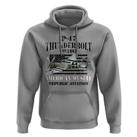 P-47 Thunderbolt WWII Airplane Hoodie American Muscle Vintage