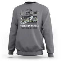 P-47 Thunderbolt WWII Airplane Sweatshirt American Muscle Vintage