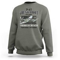 P-47 Thunderbolt WWII Airplane Sweatshirt American Muscle Vintage