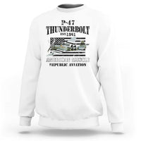 P-47 Thunderbolt WWII Airplane Sweatshirt American Muscle Vintage
