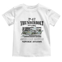 P-47 Thunderbolt WWII Airplane Toddler T Shirt American Muscle Vintage
