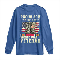 Proud Son Of World War 2 Veteran Long Sleeve Shirt WWII Vet Pride