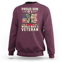 Proud Son Of World War 2 Veteran Sweatshirt WWII Vet Pride