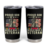 Proud Son Of World War 2 Veteran Tumbler Cup WWII Vet Pride