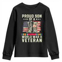 Proud Son Of World War 2 Veteran Youth Sweatshirt WWII Vet Pride