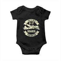 Vintage B-17 Bomber WW2 Aircraft Baby Onesie Plane Aviation Fighter Airplane Retro Grunge