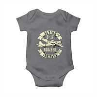 Vintage B-17 Bomber WW2 Aircraft Baby Onesie Plane Aviation Fighter Airplane Retro Grunge