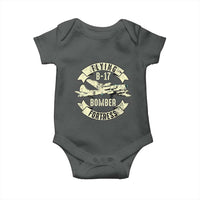 Vintage B-17 Bomber WW2 Aircraft Baby Onesie Plane Aviation Fighter Airplane Retro Grunge