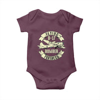 Vintage B-17 Bomber WW2 Aircraft Baby Onesie Plane Aviation Fighter Airplane Retro Grunge