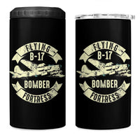 Vintage B-17 Bomber WW2 Aircraft 4 in 1 Can Cooler Tumbler Plane Aviation Fighter Airplane Retro Grunge