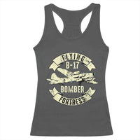 Vintage B-17 Bomber WW2 Aircraft Racerback Tank Top Plane Aviation Fighter Airplane Retro Grunge