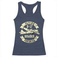Vintage B-17 Bomber WW2 Aircraft Racerback Tank Top Plane Aviation Fighter Airplane Retro Grunge