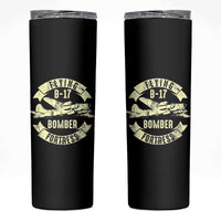 Vintage B-17 Bomber WW2 Aircraft Skinny Tumbler Plane Aviation Fighter Airplane Retro Grunge