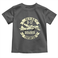 Vintage B-17 Bomber WW2 Aircraft Toddler T Shirt Plane Aviation Fighter Airplane Retro Grunge