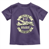 Vintage B-17 Bomber WW2 Aircraft Toddler T Shirt Plane Aviation Fighter Airplane Retro Grunge
