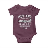P-51 Mustang Baby Onesie North American Aviation WW2 P51 Fighter Plane