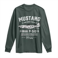 P-51 Mustang Long Sleeve Shirt North American Aviation WW2 P51 Fighter Plane