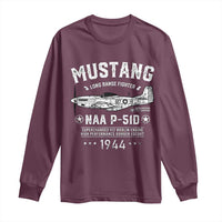 P-51 Mustang Long Sleeve Shirt North American Aviation WW2 P51 Fighter Plane