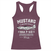P-51 Mustang Racerback Tank Top North American Aviation WW2 P51 Fighter Plane