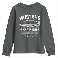 P-51 Mustang Youth Sweatshirt North American Aviation WW2 P51 Fighter Plane