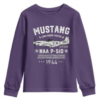P-51 Mustang Youth Sweatshirt North American Aviation WW2 P51 Fighter Plane